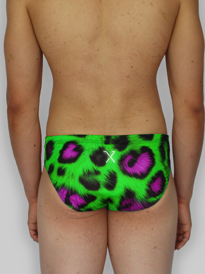 Bañador Leopardo Verde/Fucsia SPNDX